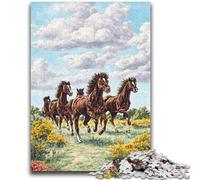 Dream Horses Jigsaw Puzzles for Adults 1000 Jigsaws,Challenging Game And Family Play Wall Decoration Unique Birthday And Xmas Gifts (38x26cm)
