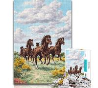 Dream Horses Jigsaws Puzzles 2000 Pieces for Teenagers Gifts,for Educational Game Challenge Toy Unique Home Decor And Gifts 70x100cm