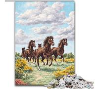 Dream Horses Puzzles for Adults 1000 Pieces, Educational Games Home Decoration Suitable for Desktop Decoration (50x75cm)