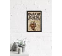 Dream Is Not That Which You See While Sleeping, It Is Something That Doesn't Let You Sleep A. P. J. Abdul Kalam Motivational Quote Digital Printed Wall Art For Study Room, Home Decor