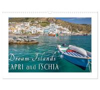 Dream Islands Capri and Ischia (Wall Calendar 2026 DIN A3 landscape), CALVENDO 12 Month Wall Calendar: Longing for the famous Italian islands in the azure blue sea