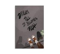 Dream It Till It’s Yours Poster Canvas Print, Black Art Decor, Fashion Aesthetics Home Living Room Girls Room Bedroom Wall Decor Unframe 16x24inch(40x60cm)
