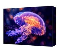 Dream Jellyfish Paint by Numbers, Painting by Numbers for Adults Kits, DIY Canvas Paint by Number Kids Kits, Acrylic Pigment Drawing Crafts, Gifts for Home Wall Decor 20x30cm (Without Frame) T-700
