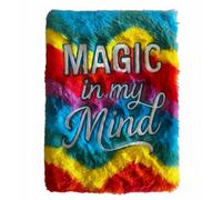 Dream Journal Soft Book - 80 Pages, Rainbow Faux-Fur, Magic In My Mind