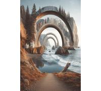 Dream Journal with Ocean Beach Landscape, Lined and Aesthetic Notebook for Nighttime Reflections & Personal Growth: Filled with Intentional and Thoughtful Prompts, Questions, and Reflections (6x9)