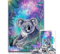 Dream Koala 1000 Piece Jigsaw Puzzles for Adults,Learning Educational Toys Family Games with Matching Poster And Trivia Sheet 38x26cm