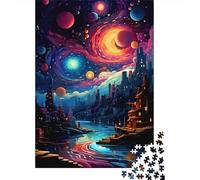 Dream Land 1000-Piece Puzzle for Adults, 38x26cm/1000pcs; Low-dust Card Pieces for Tidy Sorting; for Quiet Focus at Your Own Pace