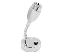 Dream Lighting Motorhome Reading Light Warm White 3000K - Chrome Plated Reading Spot Lighting with Blue Night Light - Ideal for Caravan RV Campervan Boat Interior Lighting