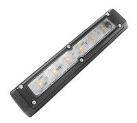 Dream lighting RV Exterior LED Porch Awning Light Black Shell 12V 11W 720LM RV Trailer Heavy Duty Cool White & Amber Lighting 7.8inch (1 Light)