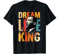 Dream Like A King MLK Kids Womens Mens T Shirt 12-13 Black
