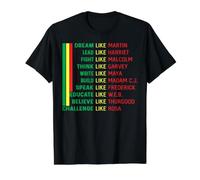 Dream Like Martin Black History Month Value Graphic T-Shirt, Men, Black, L