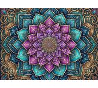Dream Mandala Puzzle - 1500 Piece Jigsaw Puzzles for Adults - The Back Features Printed Letter Guides - The Pieces fit Together Snugly - Wooden Puzzles for Adults - Gifts Man 34.3 X 22.4 Inch s7h-887