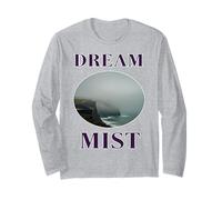 Dream Mist Coastal Cliff Motivational Nature Design Long Sleeve T-Shirt