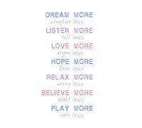 Dream More Complain Less Large Art Print Poster Wall Decor 18x24 inch