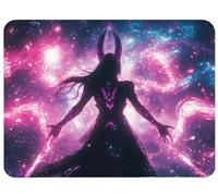 Dream Mouse Mat 250x210x3mm Galaxy Mouse Pad, Thick Non-Slip Rubber Base Desk Mat and Stitched Edge, Optimised Gaming Sensors Mousepad Office Accessorie for Home Computers Learning Laptop PC, Model617