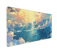 Dream Mouse Mat 700x400 mm Large Mouse Pad Ocean Waterproof Desk Mat with Non-Slip Rubber Base, Smooth Surface to Improve Precision and Speed, xxl Gaming Mousepad for Computer, PC, Laptop 2S-155
