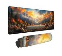 Dream Mouse Pad Large 36x16x0.12inch, The Last Supper Gaming Mouse Pad Waterproof Desk Mat with 3MM Stitched Edges, Non-Slip Rubber Base Mousepad Computer Accessories for Gaming, Office -hjw2601NE