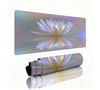 Dream Mouse Pad Large 900x400x3mm Desk Mat Lotus Gaming Mouse Pad Table Protector Non-Slip Rubber Base Textured for Stable Grip on Smooth Surfaces Wear-Resistant Mousepad for Computers, Laptop W1-243