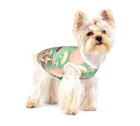 Dream Mushroom Medium Stretchy Dog T-Shirts Soft Cool Sleeveless Stripe Vests Breathable Clothes for Puppy Kitty Cats Small.