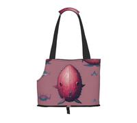 Dream Nuclear Whale Printed pet Shoulder Bag, Suitable for Small Dogs and Cats, Shopping and Travel Dual-Purpose Bag