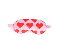 Dream of Love Sleep Mask - Pink Heart Eye Mask for Light Blocking, Travel & Home Use