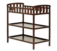 Dream On Me Emily Changing Table in Espresso, Comes with 1" Changing Pad, Features Two Shelves, Portable Changing Station, Made of Sustainable New Zealand Pinewood