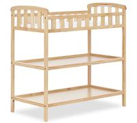 Dream On Me Emily Changing Table in Natural, Comes with 1" Changing Pad, Features Two Shelves, Portable Changing Station, Made of Sustainable New Zealand Pinewood