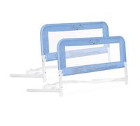 Dream On Me Lightweight Mesh Security Adjustable Bed Rail Double Pack With Breathable Mesh Fabric In White