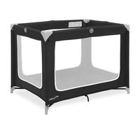 Dream On Me Zoom Portable Playard in Black, Lightweight, Packable and Easy Setup Baby Playard, Breathable Mesh Sides and Soft Fabric - Comes with a Removable Padded Mat