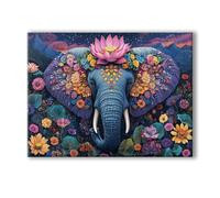 Dream Paint by Numbers for Adults Elephant Paint by Numbers Kits on Canvas with Frame 18x24 Inch, 5D DIY Acrylic Oil Painting with Brushes, Hobbies for Adults Women, Home Wall Bedroom Decor 0R-1172