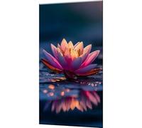 Dream Paint by Numbers for Adults, Paint by Numbers Lotus, Digital Painting for Adults Beginners with 3 Brushes and Acrylic Paints, DIY Oil Painting Craft Art for Home Wall Decor 32x64 Inch w0-1291