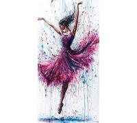 Dream Paint by Numbers Girl Paint by Numbers for Children Beginners, Easy DIY Painting by Numbers for Kids 6-12 Colored Canvas Art Kits, Hobbies for Adults Women Gift Home Wall Decor 8x16 inch-y835