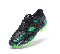 DREAM PAIRS Boots Shoes Kids Girls Soccer Athletics Training Sport Running Shoes Profession Competition Teenager Indoor Outdoor Cleats Sneakers for Unisex,Size 4 Big Kid,Black/Green-Qh,SDSO2301K