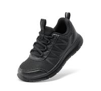DREAM PAIRS Boys DuraPlay Trainers | Reinforced Toe Heel Durable, Wave-Pattern Grippy Safe, Foam Insole Comfort, Reflective Stripe Visibility