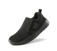 DREAM PAIRS Boys Girls Mesh Lightweight Walking Sneaker Slip on Flat Trainers,Size 13 Little Kid,All/Black,Luca