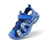 DREAM PAIRS Boys Girls Sandals Closed-Toe Athletic Sport Sandals Summer Outdoor Toddler/Little Kid/Big Kid,Size 4 Big Kid,Royal Blue,SDAS2305K-E