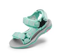DREAM PAIRS Boys Girls Sandals Sports Outdoor Athletic Sandals for Kid Adjustable Strap Open Toe Summer Sneakers,Size 4 Big Kid,Mint/Pink,170892-K