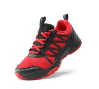 DREAM PAIRS Boys Girls Shoes Kids Tennis Athletic Running Walking Lightweight Sneakers for Little/Big Kid,Size 4 Big Kid,Red/Black,SDRS2401K