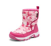 DREAM PAIRS Boys Girls Snow Boots Winter Waterproof Walking Boots for Kids Non Slip Warm Fur Lined Shoes,Size 2 Big Kid,Rose Red,SDSB2222K