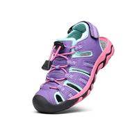 DREAM PAIRS Boys Girls Toddler/Little Kid/Big Kids Outdoor Summer Closed Toe Beach Sandals,Size 1 Big Kid,Lavender/Baby/Blue/Fuchsia,160912-K