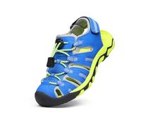 DREAM PAIRS Boys Girls Toddler/Little Kid/Big Kids Outdoor Summer Closed Toe Beach Sandals,Size 10 Little Kid,Royal/Blue/Grey/Neon/Green,160912-K