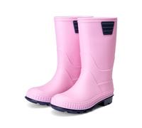 DREAM PAIRS Boys Non-Slip Wellies,Pink,6 Little Kid