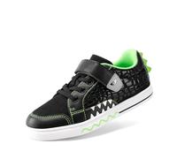 DREAM PAIRS Boys Shoes Kids Sneakers Causal Walking Shoes Non-Slip with Hook and Loop for Toddler Little Kids,Size 8 Little Kid,Black/Green,SDFS2403K