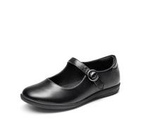 DREAM PAIRS Girls Classic School Shoes,Black,2 Big Kid
