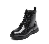 DREAM PAIRS Girls Waterproof Ankle Boots,Black,8 Little Kid
