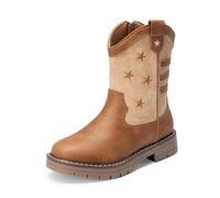DREAM PAIRS KIDS Classic Western Boots | Classic Western Look, Sturdy Upper Durable, Reliable Grip Play, Pull-On Independent