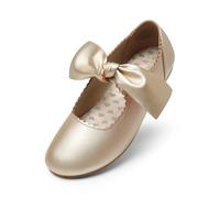 DREAM PAIRS Kids Cute Mary Jane Flats,Size 5 Big Kid,Gold
