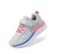 DREAM PAIRS Kids Fishbone Trainers,Light Grey/Pink,10 Little Kid