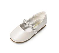 DREAM PAIRS Kids' Flats - Classic Comfort,Size 5 Toddler,Ivory,SERENA-100-INF