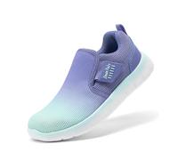 DREAM PAIRS Kids Lightweight Trainers,Light Green/Blue,4 Big Kid